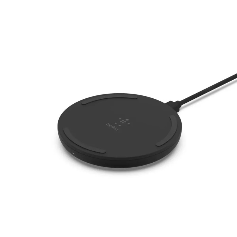 Belkin 15w Fast Wireless Charging Pad W/ USB-C Cable - Black - شاحن